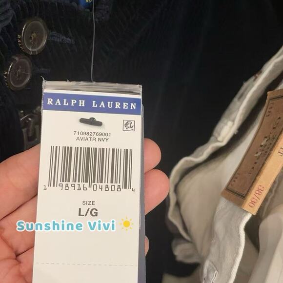 NWT Polo Ralph Lauren Men's Stretch Corduroy Jacket Navy Large - Picture 8 of 13